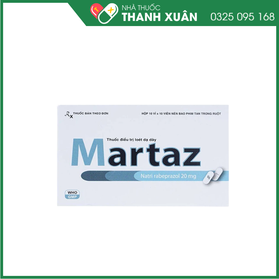 Martaz 20g điều trị loét dạ dày - tá tràng